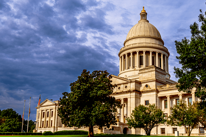 State Capitol building in Arkansas