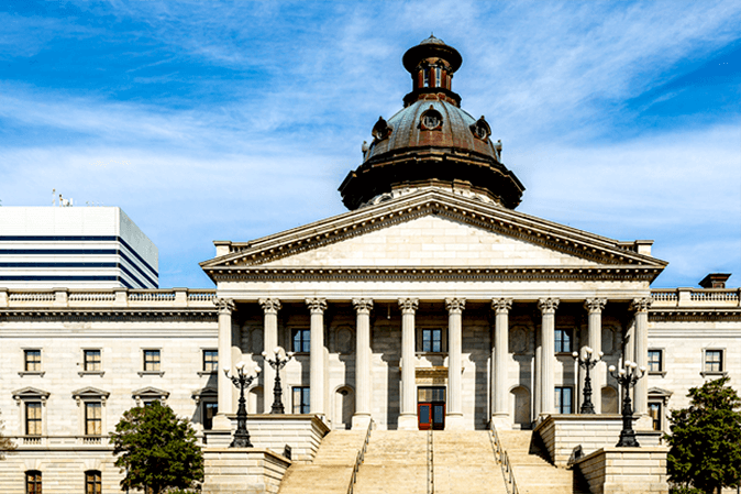Statehouse building in South Carolina