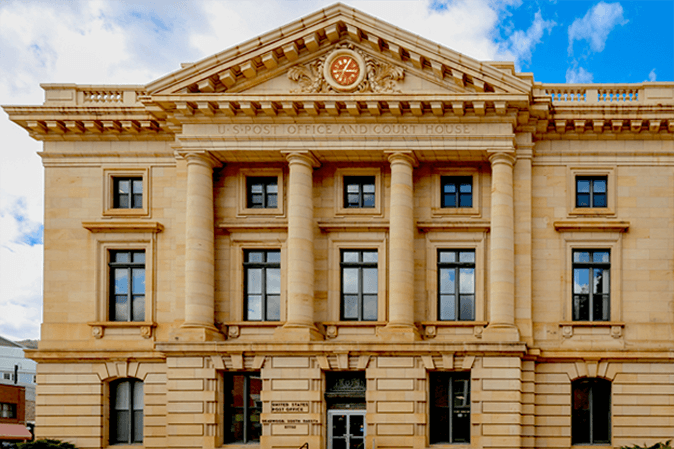 Statehouse building in South Dakota