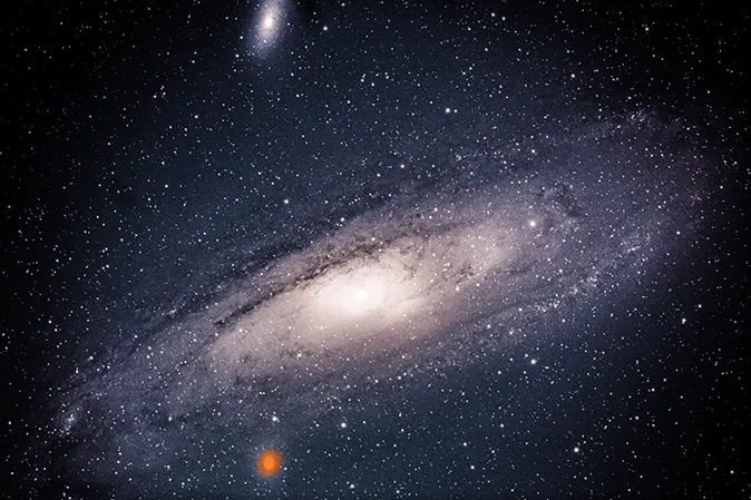 Galaxy in outer space