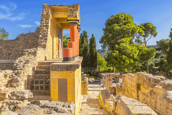 Minoan Palace ruins in Greece