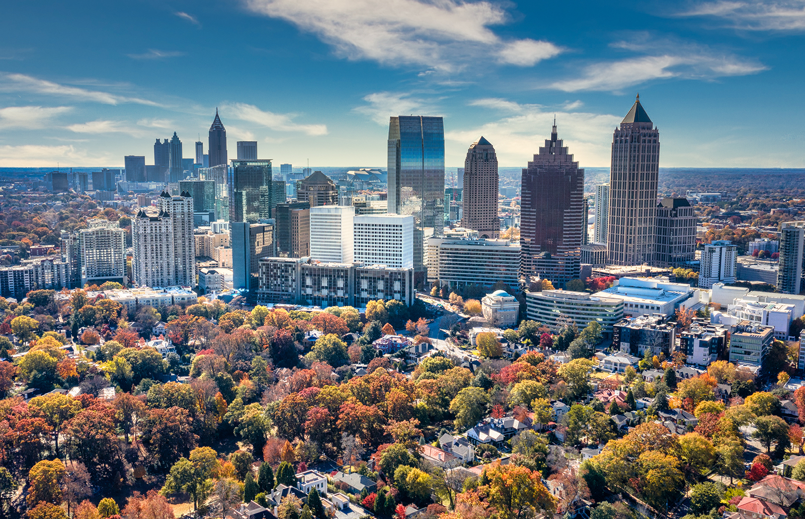 Atlanta Georgia city skyline during the day