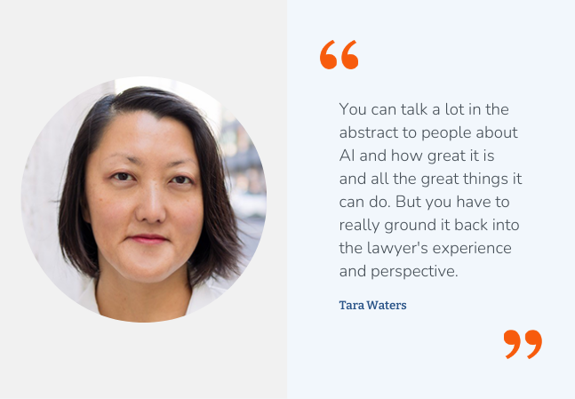 Image of Tara Waters with a testimonial clip from the article