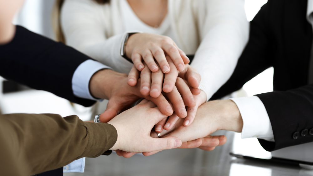 Joining hands