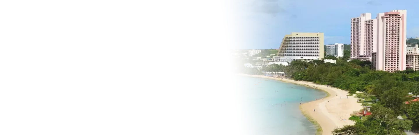 Tumon Bay beach view in Guam