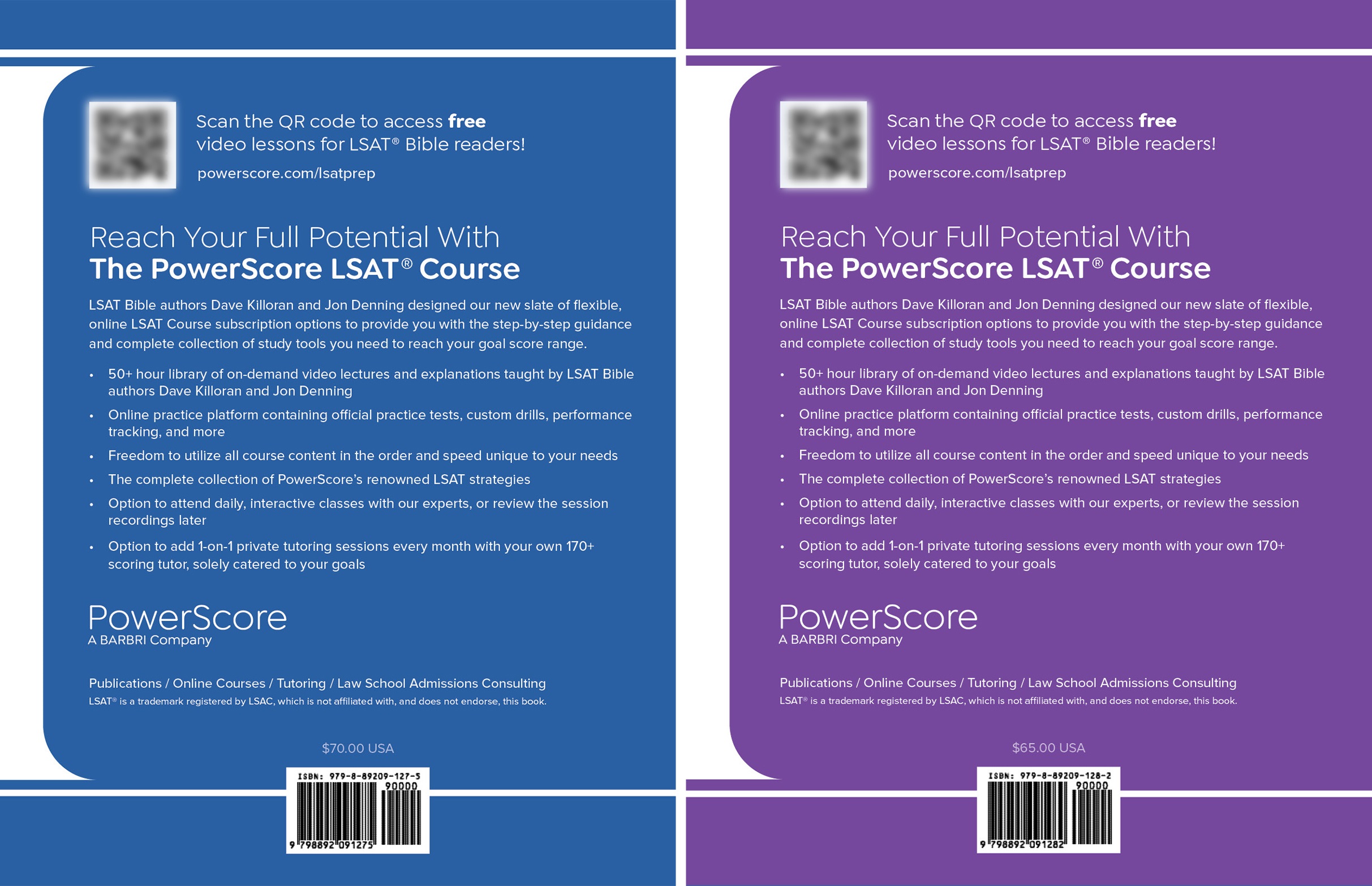 The PowerScore 2025-2026 LSAT Bible Duology