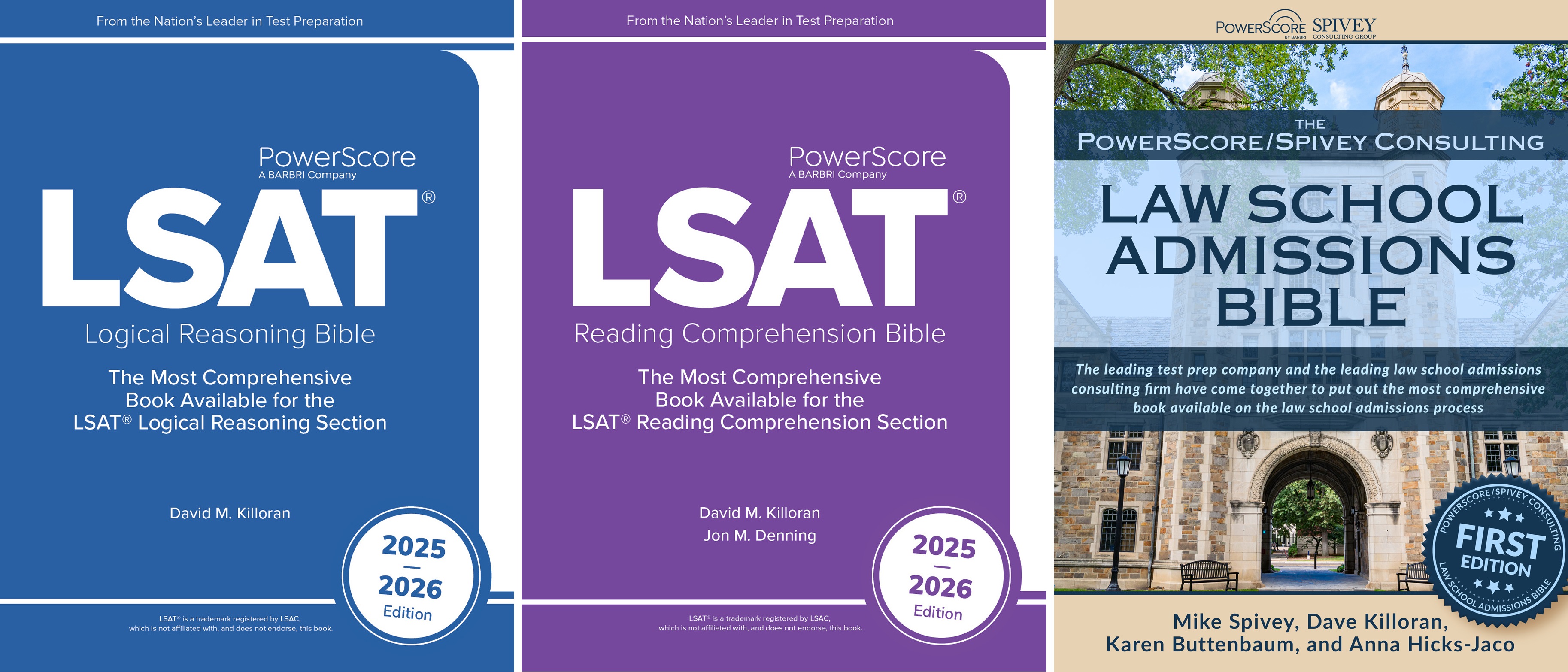 The PowerScore 2025-2026 LSAT Bible Trilogy