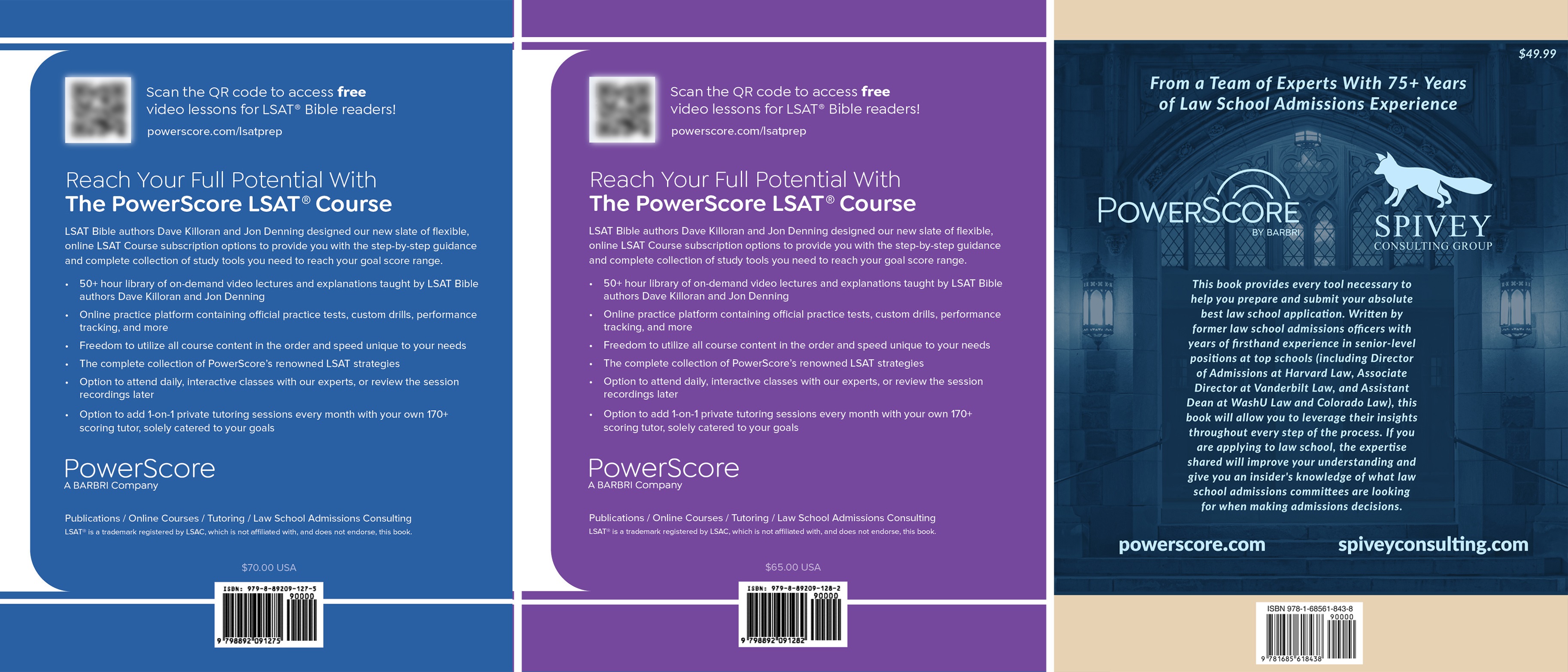The PowerScore 2025-2026 LSAT Bible Trilogy